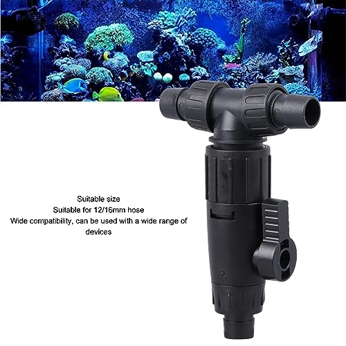 Aquarium Water Control Valve 3-Way Adjustable for 12mm 16mm Fish Tank Hose Connector Water Change System 3 Position Settings Reduces Water Waste During Tank Maintenance