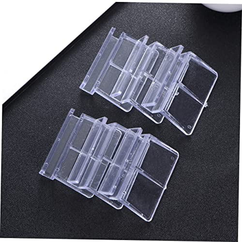 SUPVOX 12Pcs Acrylic Fish Tank Cover Support Bracket Durable Aquarium Rack for Secure Fish Tank Cover Frame Essential Aquarium Accessories