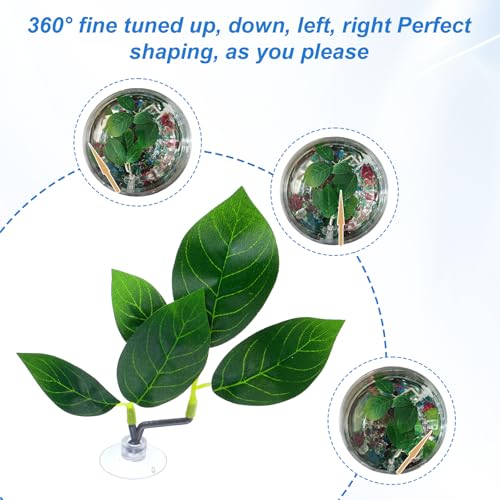 3 Pack Betta Leaf Hammock Plant Leaf Pad Betta Fish Pad Plastic Suction Cup Tank Accessories Aquarium Décor Improves Betta's Health by Simulating The Natural Habitat Spawning Grounds Breeding Bed