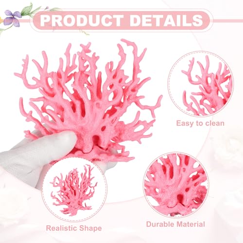 Aquarium Coral Decoration, Fish Tank Decorations Fish Tank Coral Ornaments, 5.9x2.2x4.7 Inch, (Pink, 1 Pcs), Intended for Aquarium Landscaping Decor - color: Pink, size: 5.9x2.2x4.7 Inch