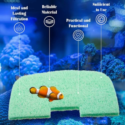 Threlaco 10 Pack Compatible with Fluval 106/206/107/207 Phosphate Remover Pads, Aquarium Canister Filter Media Replacement Pads for Fish Tank (Green) - color: 106/107/206/207 Phosphate Remover