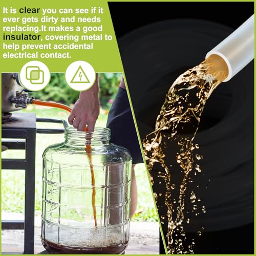 METALLIXITY Silicon Tubing(1/12" ID x 1/4" OD x 3.3Ft), Pure Silicone Hoses High Temp - for Printer, Hot Water Dispenser, Engine, Brewing, Fish Tank Air Pump, Pump Transfer, Clear - size: 3.3 Feet, style: 1/12" IDx1/4" OD