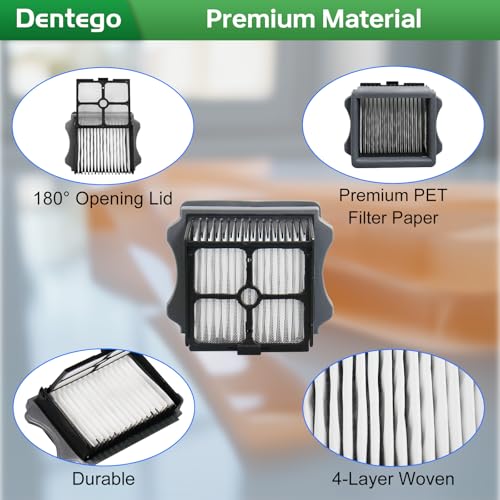 Replacement Vacuum Filter for Tineco iFloor 3, Floor ONE S3 & S5 | For Tineco Floor ONE S5/S5 Pro, 4 pack filters, High-efficiency filtration, captures hair, pet fur, Washable and reusable - color: S3/S5/S5 Pro Filter Set