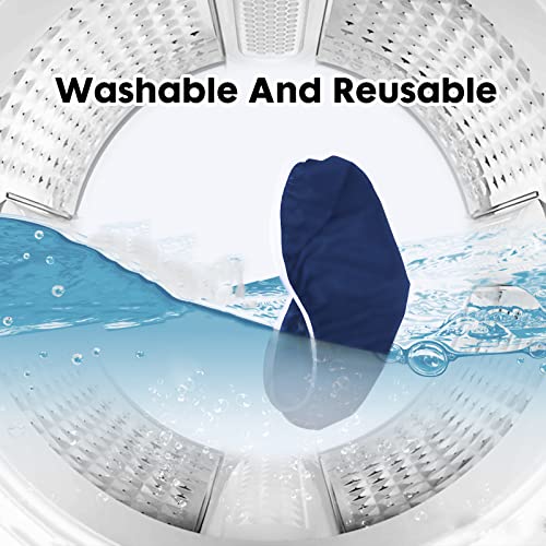 Toilet Tank Lid Cover, Bathroom Stretch Washable Spandex Toilet Tank Protector Cover with Elastic Bottom, Navy - color: Navy