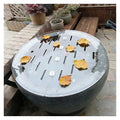 Clear Acrylic Lid for Round Aquarium, Cat Proof Fish Tank Top Cover, Cuttable Terrarium Anti-Jump Hood with Hole & Hinges, Folding Flip-top(33.0in83.8cm) Outer Dia 12.5in/31.8cm - size: 12.5in/31.8cm