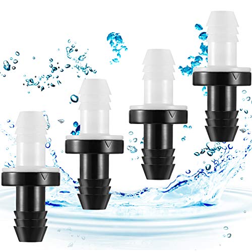 6 Pieces One Way Inline Check Valve Bulk 3/8 Inch 10 mm ABS Plug-in Check Valve Fuel Water Gas Air One-way for Liquids and Gas