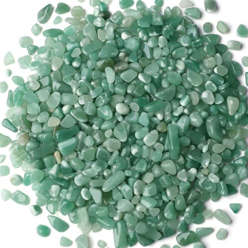 Green Aventurine Healing Crystal Chips Bulk Gemstones Sets Tumbled Crushed Stones Crushed Crystals Natural Rocks for Fountain Rocks Decoration Reiki Energy Balancing Meditation Aquarium Gravel 0.44lb - color: Green Aventurine, size: 0.44 Pound