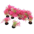 Healifty 20pcs Aquarium Decor Artificial Plastic Plants Betta Fish Tank Accessories Aquatic Grass Fish Tank Decorations for Small Aquariums
