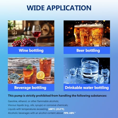 Portable Food Grade USB Electric Auto Siphon Self Priming Pump for Bottling Home Brew Wine,Beer,Beverages and Kombucha, DC 5v Mini Water Transfer Pump Kit with Hook,2LPM No Mess Leak,Low Noise - color: White Button-Switch With Hook