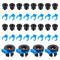 40Pcs Bowden Tube Coupler Collet Clamp Clip Bowden Collet and Clip Set Od 4mm Compatible with 3D Printer Accessories 1.75mm Filament Printer Parts - size: 40Pcs