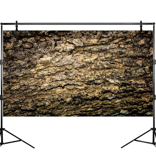 Tree Bark Texture Reptile Tank Background Old Wood Texture Aquarium Background Aged Rough Natural Wooden Bark Terrarium Background Wooden Textured Aquarium Fish Tank Background Wallpaper 24x16in - color: Brown_Black, size: 24(W)x16(H)inches/ 60(W)*40cm(H)