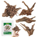 4pcs Natural Aquarium Driftwood Decoration,Perfect for Aquascaping,Fish Tanks and Reptile Habitats,Enhances Underwater Aesthetics and Provides Hiding Spots for Fish(4pcs/4-6inches)