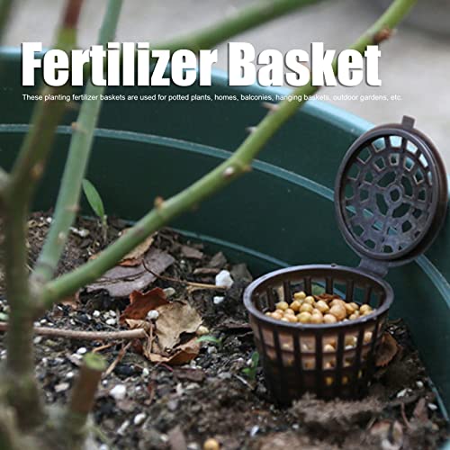 Bonsai Fertilizer Box,Plastic Basket Portable Aquarium with Lid Planting Nutrition Cups Box Succulent Orchid Plant Tool Garden Plastic Plants Mini Containers for Potted Home Balconies