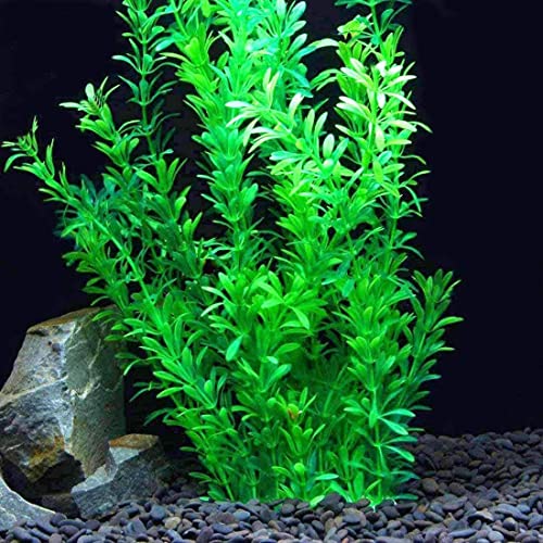 Aquarium Decorations Plastic Plants 24" Large Artificial Fish Tank Plant Ornament for Fish