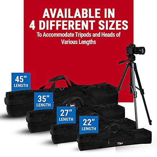 VidPro 35 inch Tripod Carrying Case with Strap for Bogen-Manfrotto, Sunpak, Vanguard, Slik, Giottos and Gitzo Tripods - size: 35" Long