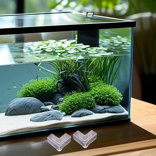 SOLUSTRE 25pcs Fish Tank Corner Protectors for 10mm Glass Aquarium, L-Shaped Edge Guards Safety Corner Guards for Furniture and Proofing