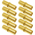 Joywayus 5/8" ID Hose Barb Hex Union Brass Fitting Water/Fuel/Air (Pack of 10) - size: 5/8", style: 10PCS