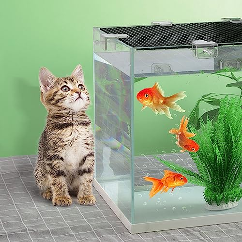 6pcs Fish Aquarium Anti-Escape Net Clip Glass Acrylic Holder Bracket Tools for Aquarium Fish Anti-Escape Tool ABS