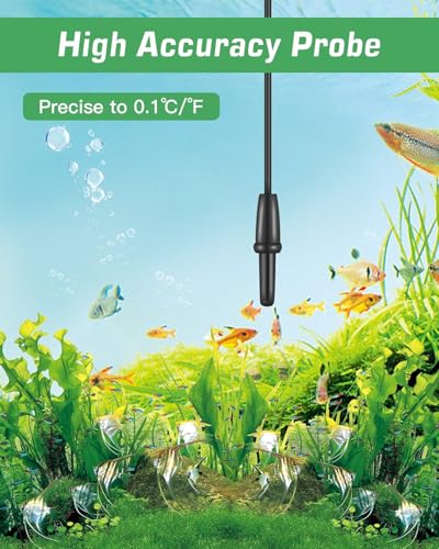 Petbank LCD Digital Aquarium Thermometer Fish Tank Water Terrarium Temperature - style: 1 Pack
