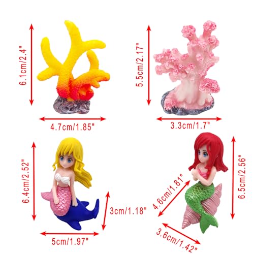 Aquarium Castle Decor with Artificial Starfish & Coral, Pink Fish Tank Accessories for Aquascape Enthusiasts, Sand Table DIY