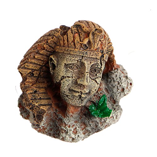 Egyptian Pharaoh Ancient Sphinx Ruins Aquarium Ornament Fish Tank Decoration
