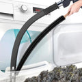 PetOde 2 Pieces Dryer Vent Cleaner Kit Compatible with Most Vacuum Cleaner, Dryer Lint Brush and Vacuum Hose Attachment, Quickly Lint Remover, Black - color: Black