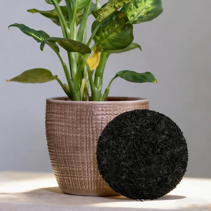6 Pack Pot Mesh Drainage Discs, 9 Inch Thickened Drainage Hole Insert Pads, Reusable Plant Pot Bottom Mesh Mats for Indoor Outdoor Gardening to Prevent Soil Loss and Keep Root Healthy - color: 9 Inch-6 Pcs