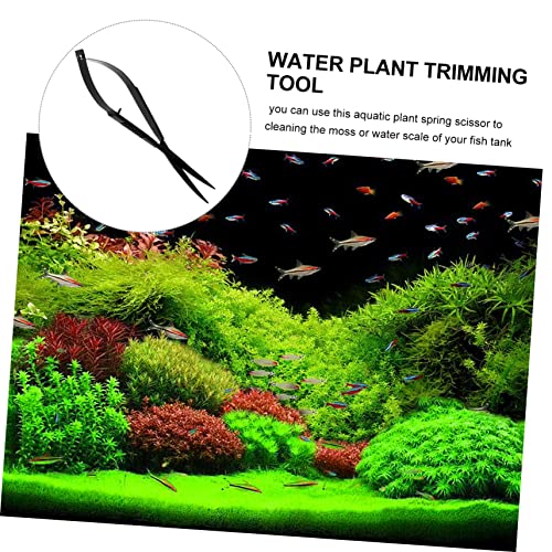 FRCOLOR Underwater Plant Scissor Durable Aquarium Clipper Ergonomic Spring Trimmer for Aquascaping and Fish Tank Maintenance Precision Tool for Pruning Aquatic Plants