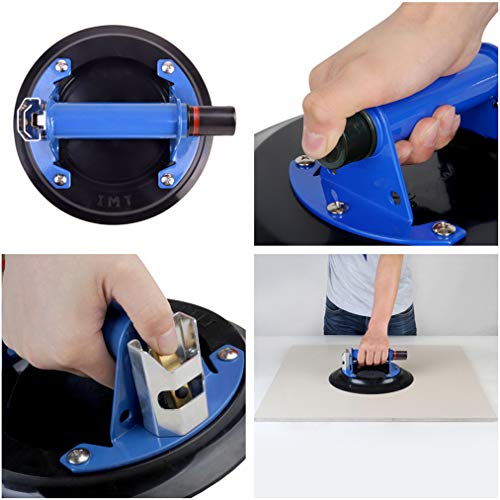 IMT 8" Glass Suction Cup with Metal Handle, Heavy Duty Vacuum Suction Cup Glass Lifter, Granite/Glass/Tiles Lifting Window Replacement, 240lbs Load Capacity with Carrying Case - size: 8" Metal Handle