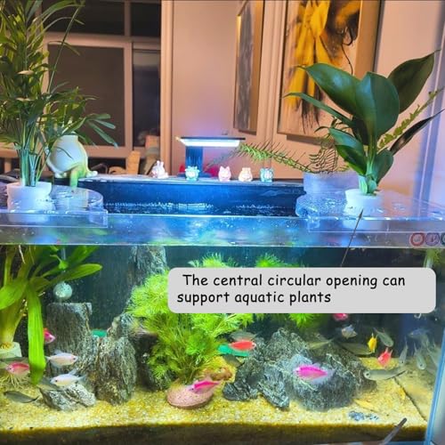 2 Pcs Fish Tank Corner Storage, Corner Organizer for Fish Tank, Triangle Aquarium Corner Shelf for Aquatic Plants, Storage and Decoration