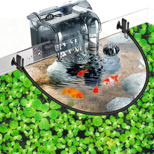 Aquarium Floating Plant Barrier, Self-Adjusting Aquarium Plant Corral, Automatically Adjusts Height with Water Level for Floating Plants, Aquariums
