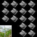 16 PCS Aquarium Lid Clips, 6mm Transparent Acrylic Rimless Fish Tank Glass Top Clips, Fish Tank Lid Hood Holder, Aquarium Support Clamps for Rimless Aquariums