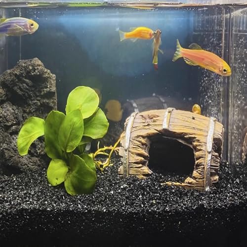 FANTIAN 5 lbs Black AquariumSilica Sand. Decorative Aquarium Gravel Substrate for Fish Tank, Plants Potted, Fire Pits, Candle, Vase Filler and Crafts - color: Glossy Black, size: 5 LB