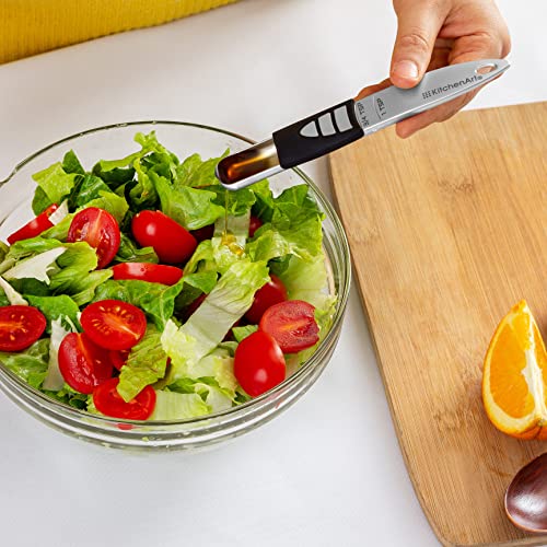 KitchenArt Stainless Steel Pro Sliding Adjust-A-Tablespoon and Teaspoon, Adjustable Measuring Spoon Set - size: Tablespoon and Teaspoon
