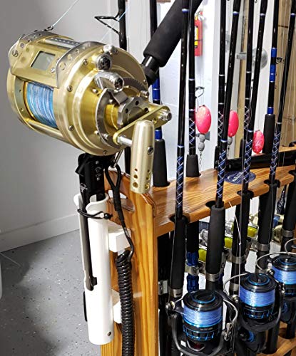 Rod-Runner Riveted Rod Holder | White | Gimbal Pin for Nets, Gaffs, and Offshore Fishing Rods