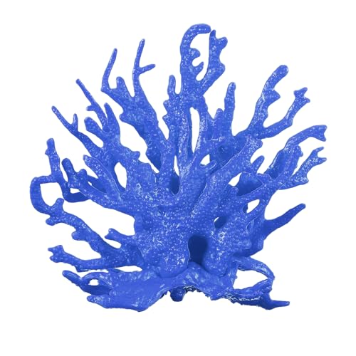 Aquarium Coral Decoration, Fish Tank Decorations Fish Tank Coral Ornaments, 4.9x2x4.3 Inch, (Dark Blue, 1 Pcs), Intended for Aquarium Landscaping Decor - color: Dark Blue, size: 4.9x2x4.3 Inch