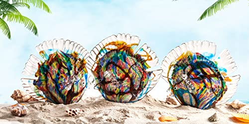 EUSTUMA Hand Blown Glass Tropical Fish Figurines Ornament,Sea Animal Sculpture for Fish Tank Aquarium,Sea Animals Collection for Birthday Gift,Glass Sculpture - color: Tropical Fish