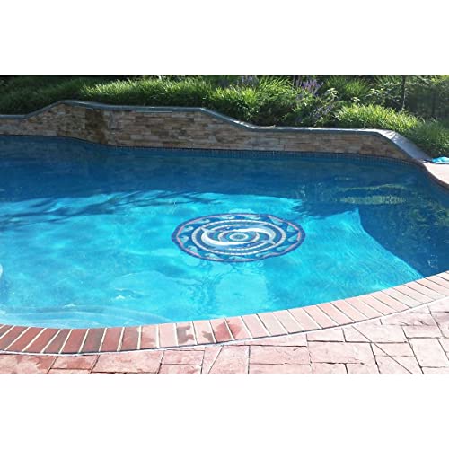 Custom Monogram Design Pool Mat, Decorative Pool Emblem, Choose Leter and Size, Easy to Install and Remove - size: 29" in Diameter, style: Letter "P"