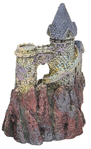 Penn-Plax RRW6 Wizards Castle Small 5.5"H Aquarium Decorative Resin Ornament