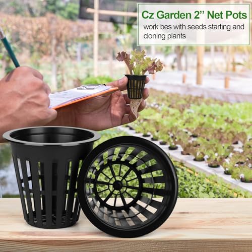 25-Pack 3-Inch Net Cups with 20 Plant Labels - Perfect for Aquaponics, Mason Jar Hydroponics, Kratky Method, and Orchid or Vegetable Gardening - Durable Slotted Mesh Insert for Optimal Growth