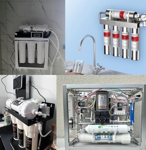 NSF 1/4" inch Water Line Tubing and Push to Connect Fittings for Reverse Osmosis Water Filter RO fittings (Refrigerator Kits),23 pcs connetors+30 feet 1/4" O.D. (6.4mm) water tubing. - style: 1/4"(23pcs+30feet)