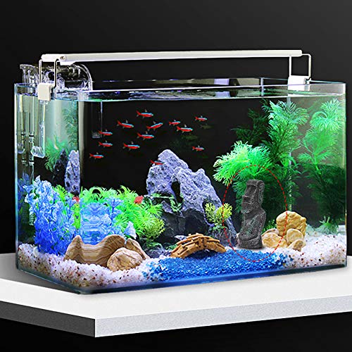 Easter Island Statue, 6.7in Resin Imitation Stone Statues Easter Head Artificial Fish Tank Decor Lifelike Aquarium Equipment Landscape Ornament - size: Roman Portrait