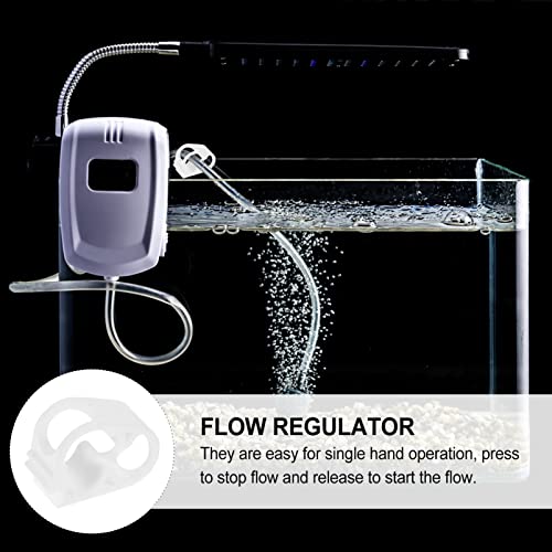 Holibanna 10-Piece Silicone Hose Clamp Set Water Flow Control Tube Clips for Infusion Bottles Adjustable and Sturdy Tube Clamps