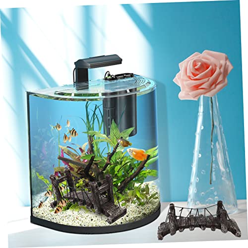 Veemoon Fish Tank Simulation Rope Bridge Aquatic Ornament for Landscape Decoration