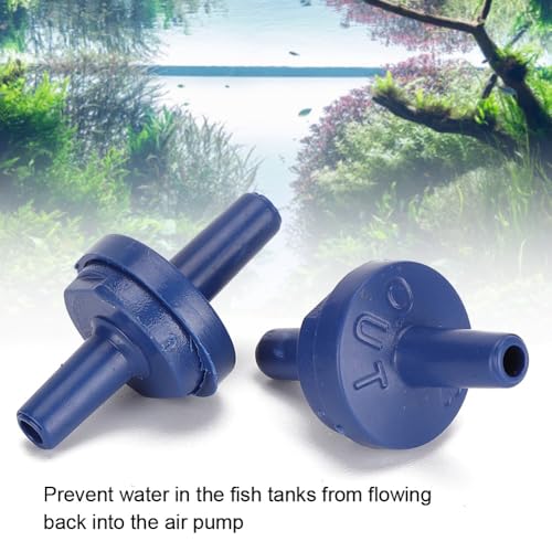 20Pcs 4mm Plastic Aquarium Air Pump Check Valves Anti-Backflow Water Protection Non-Return Valves for Fish Tank Oxygen Pumps
