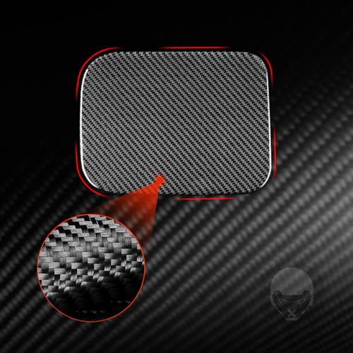 Car Fuel Tank Cap Panel Gas Cap Decorative Cover Collision Protector Trim Sticker Compatible with Toyota Camry Asian Edition 2012-2017 Real Black Carbon Fiber Premium Auto Exterior Accessories