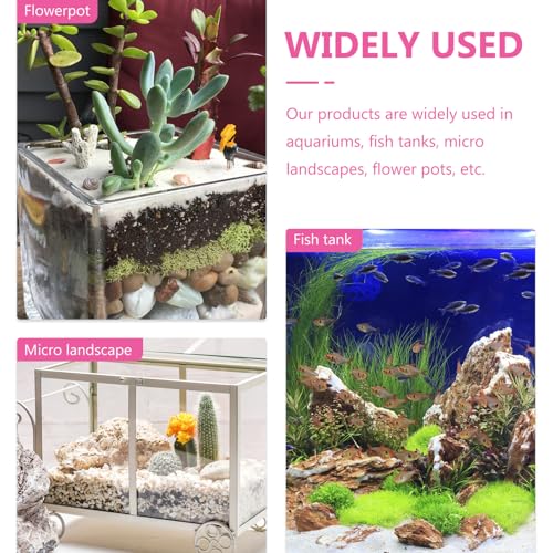 Healifty 20pcs Aquarium Decor Artificial Plastic Plants Betta Fish Tank Accessories Aquatic Grass Fish Tank Decorations for Small Aquariums