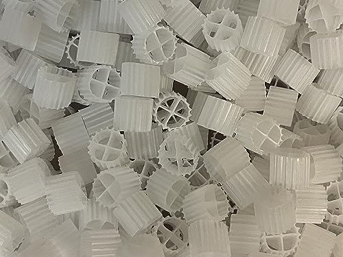 K1 Bio Filter Media Moving Bed Biofilm Reactor (MBBR) for Aquaponics, Aquaculture, Hydroponics - Ponds - Aquariums by Wholesale Koi Farm, (2 Gallons) - size: 2 Gallons