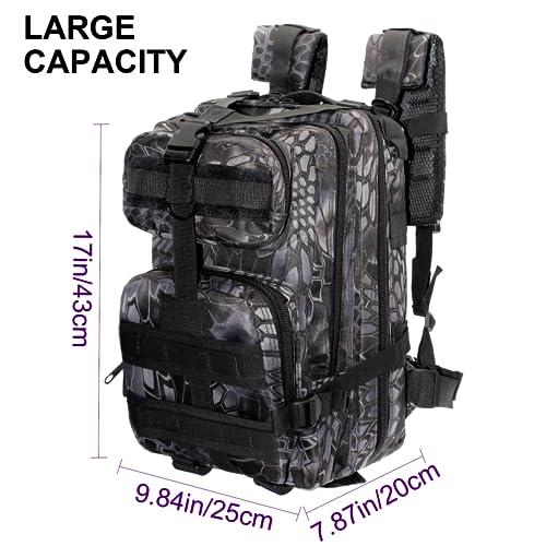 Lightweight Fishing Tackle Backpack Professional Water-Resistant All-in-One Rod Holder & Gear Storage - color: Black