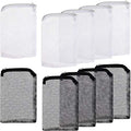 10 Pieces Aquarium Filter Bags Fish Tank Media Mesh Filter Bags Net Bag with Zipper for Charcoal Pelletized Remove Activated Carbon, Biospheres, Ceramic Rings